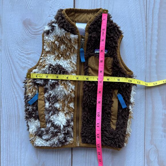 Patagonia Vest Jacket Baby 12M Sherpa Deep Pile Retro X Fleece Outdoors Hiking - Picture 3 of 5